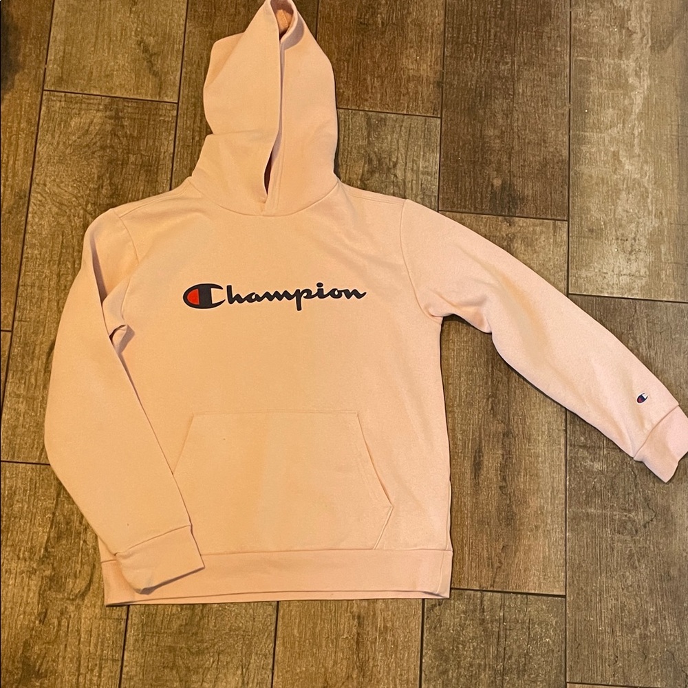 Champion Light Pink Pullover Hoodie